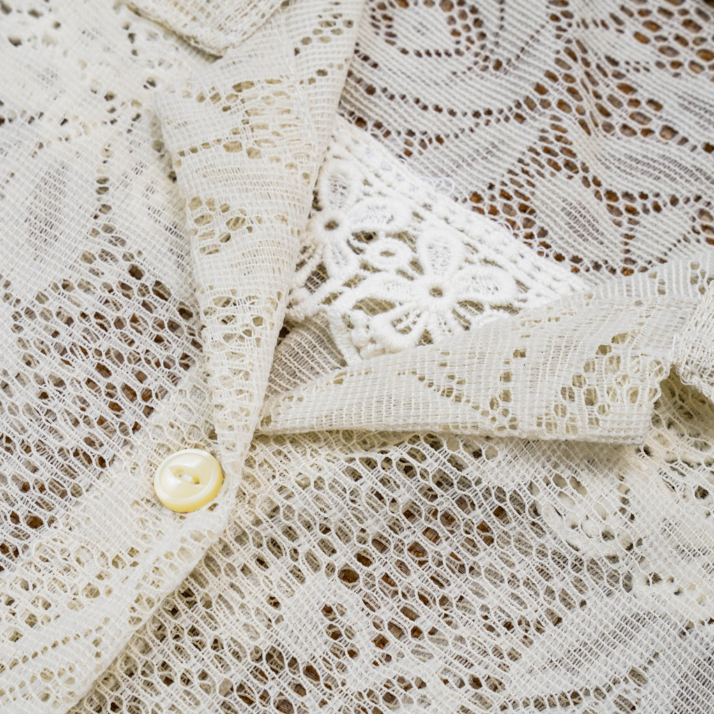 Guaya Blouse Arabaesque Lace Ivory - MATA CLOTHiER