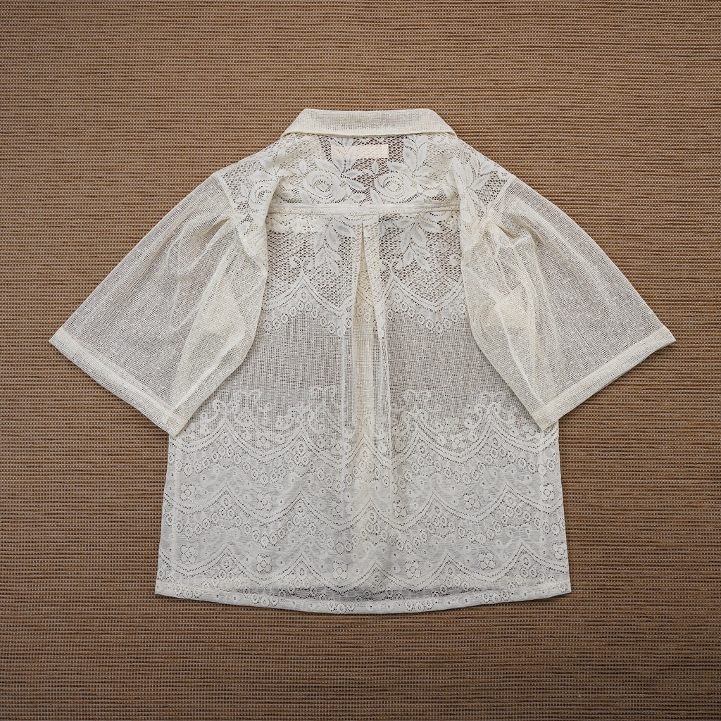 Guaya Blouse Arabaesque Lace Ivory - MATA CLOTHiER