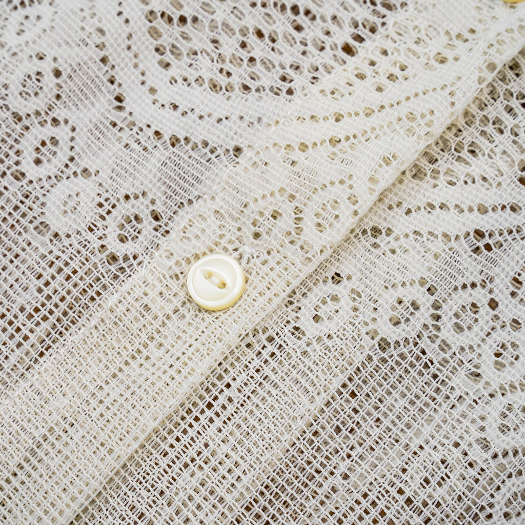 Guaya Blouse Arabaesque Lace Ivory - MATA CLOTHiER