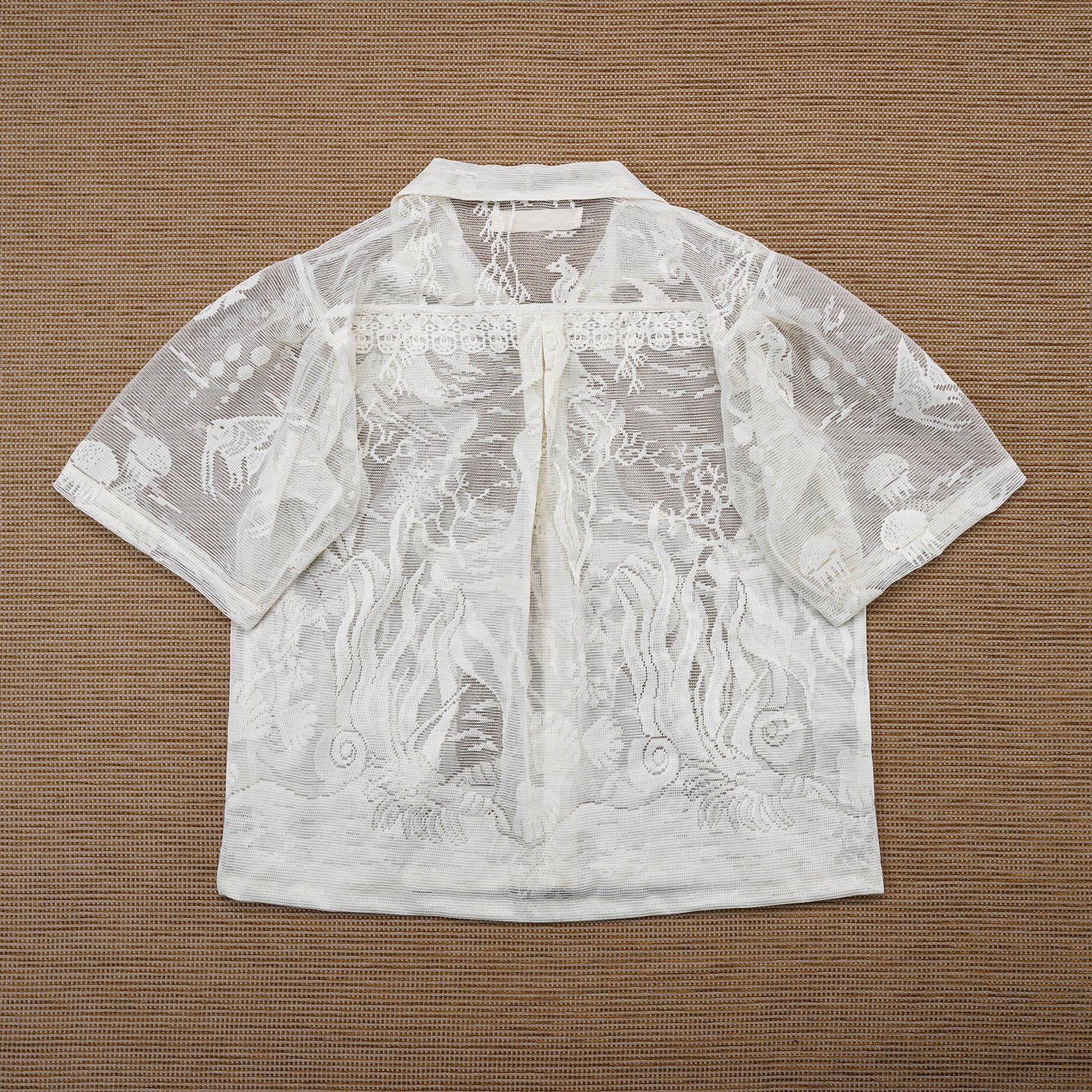 Guaya Blouse Biota Lace Off White - MATA CLOTHiER