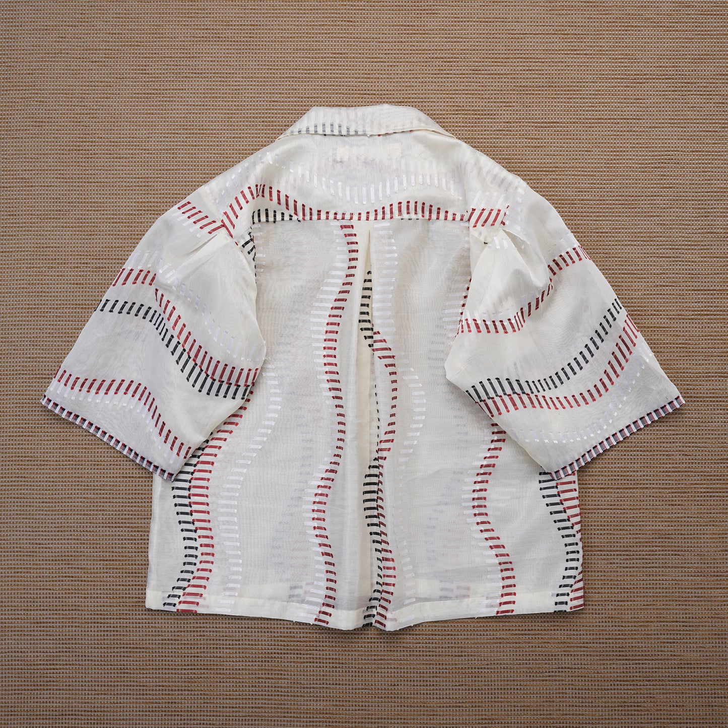 Guaya Blouse Pitcher Off White - MATA CLOTHiER