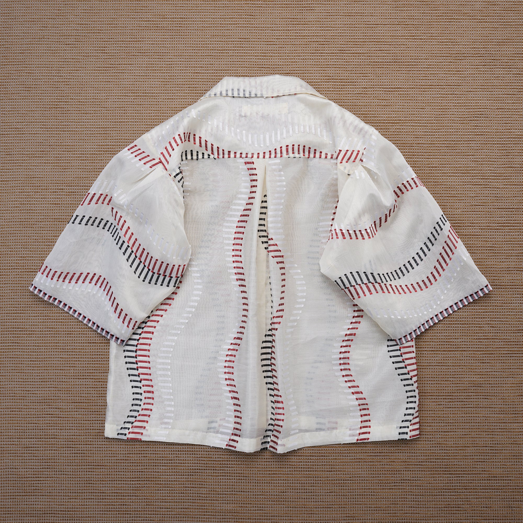 Guaya Blouse Pitcher Off White - MATA CLOTHiER