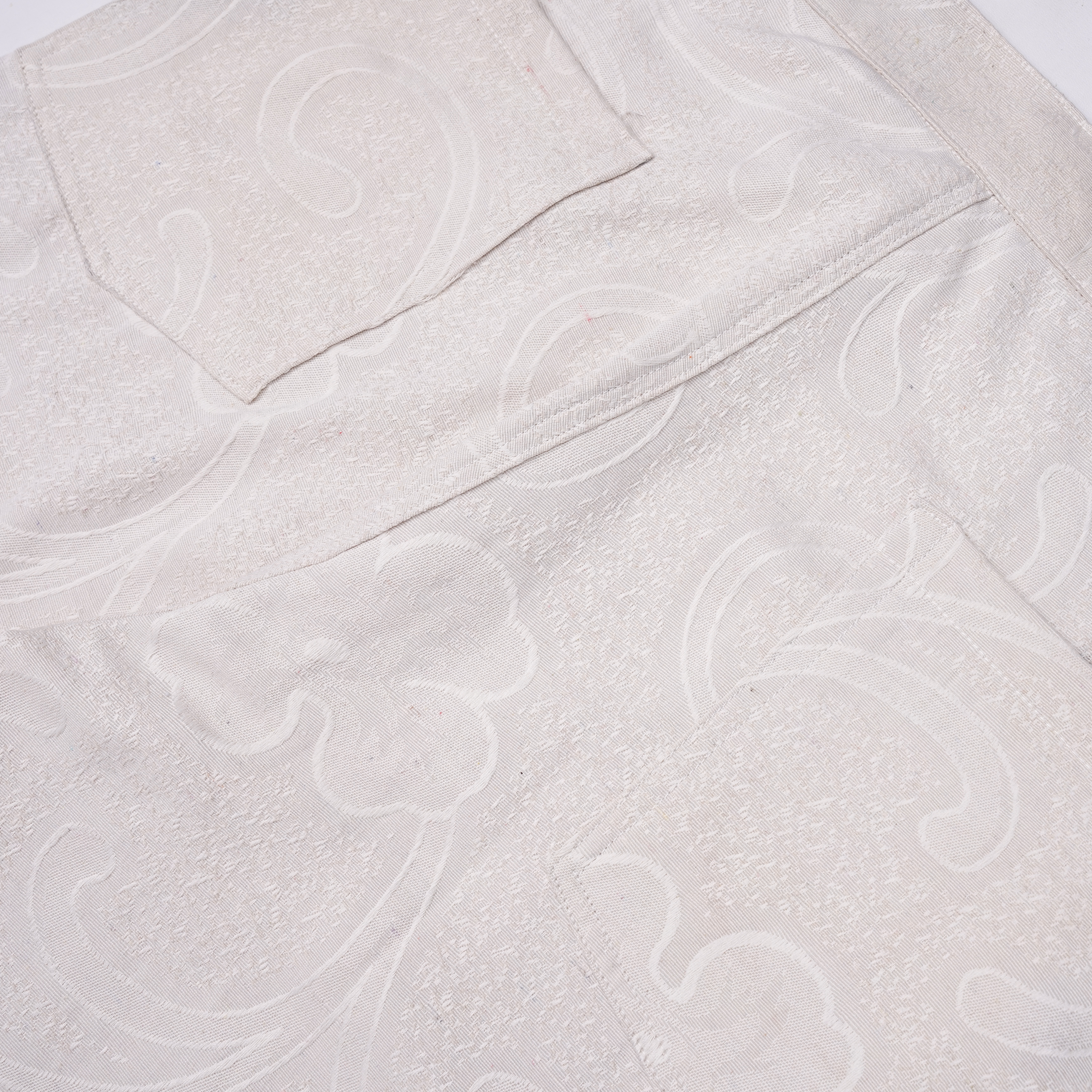 Lombard Pants Floral Ivory - MATA CLOTHiER