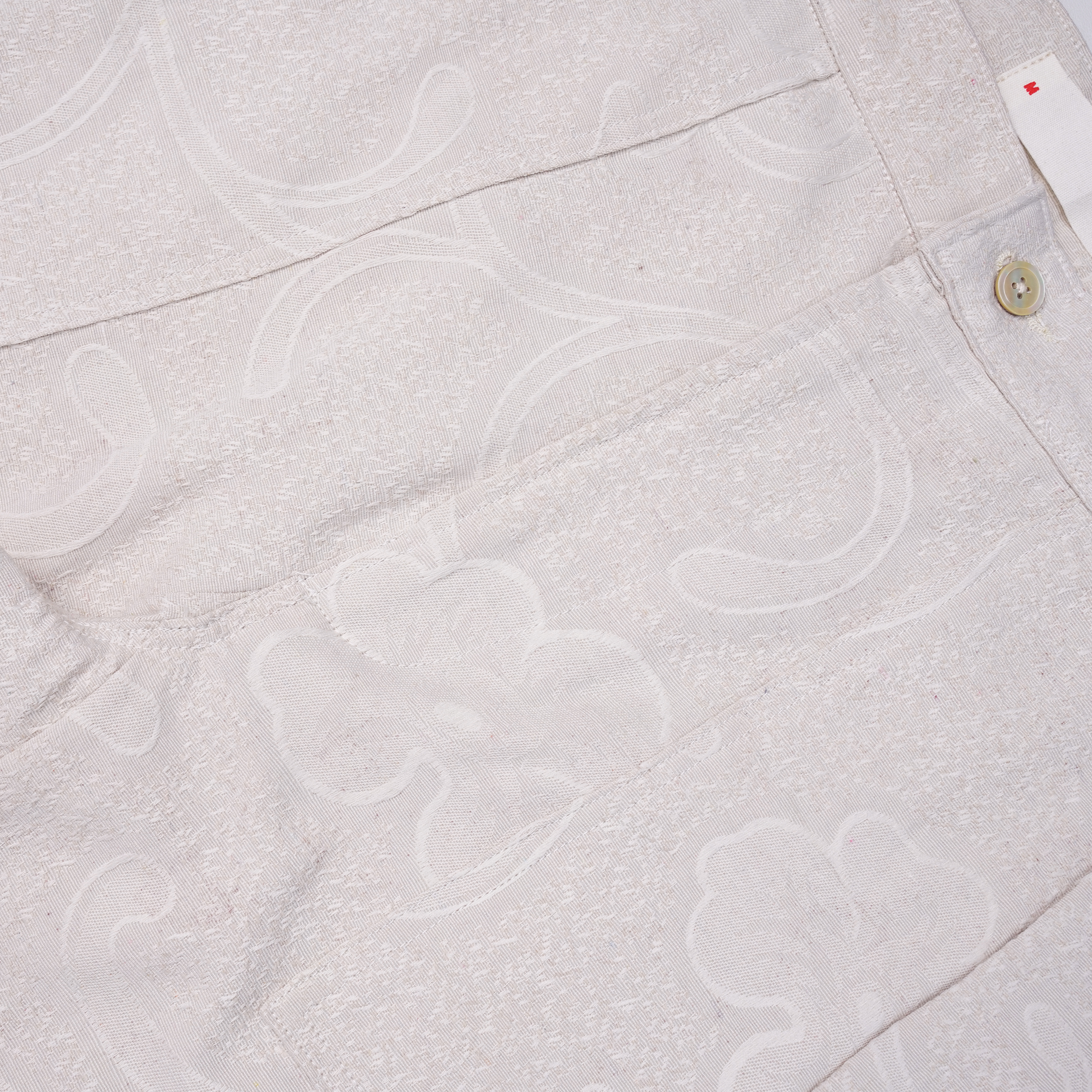 Lombard Pants Floral Ivory - MATA CLOTHiER