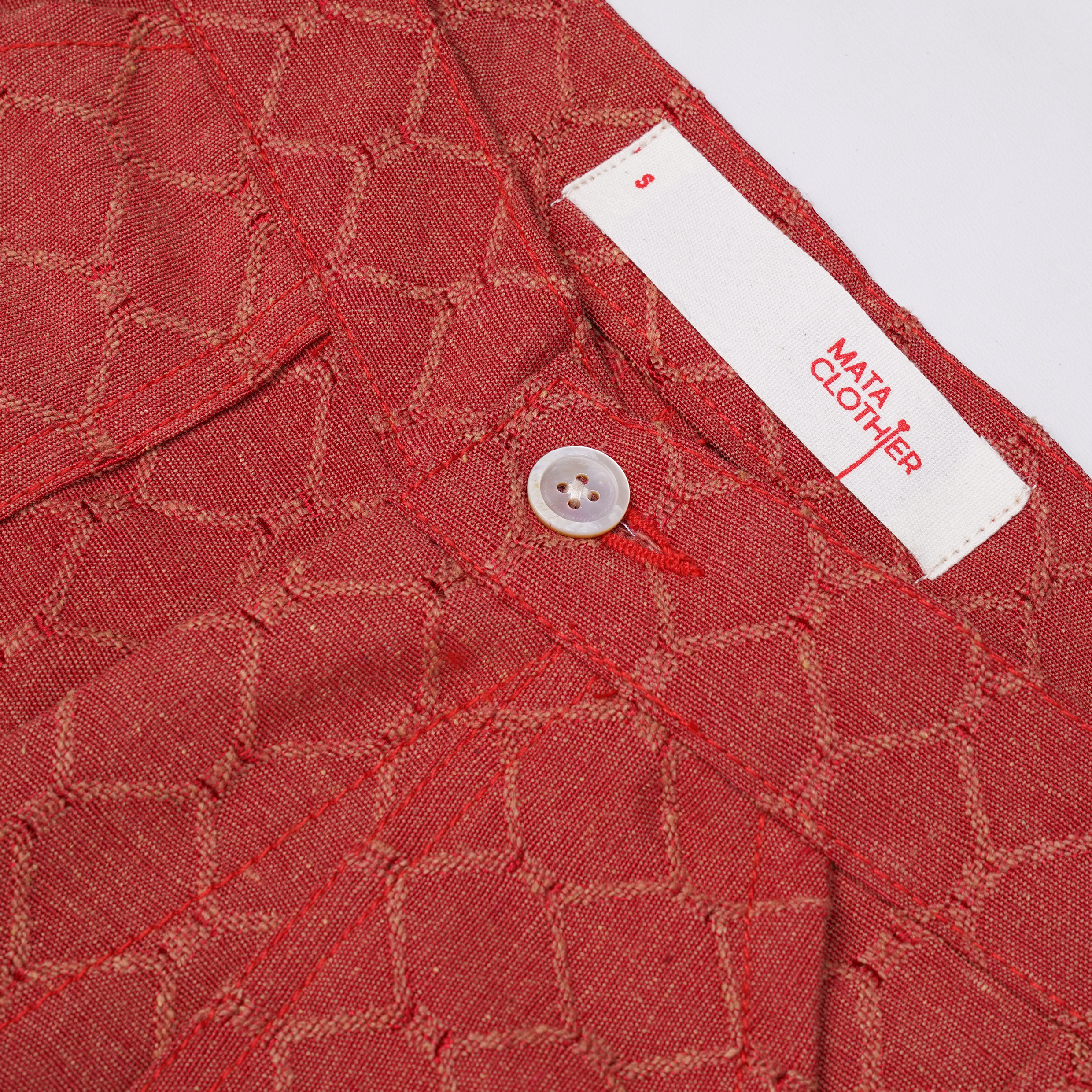 Lombard Pants Picante Red - MATA CLOTHiER