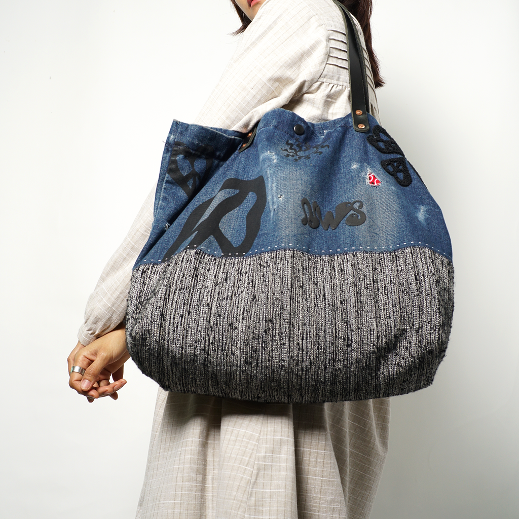Peacefarm Denim Shopper Bag