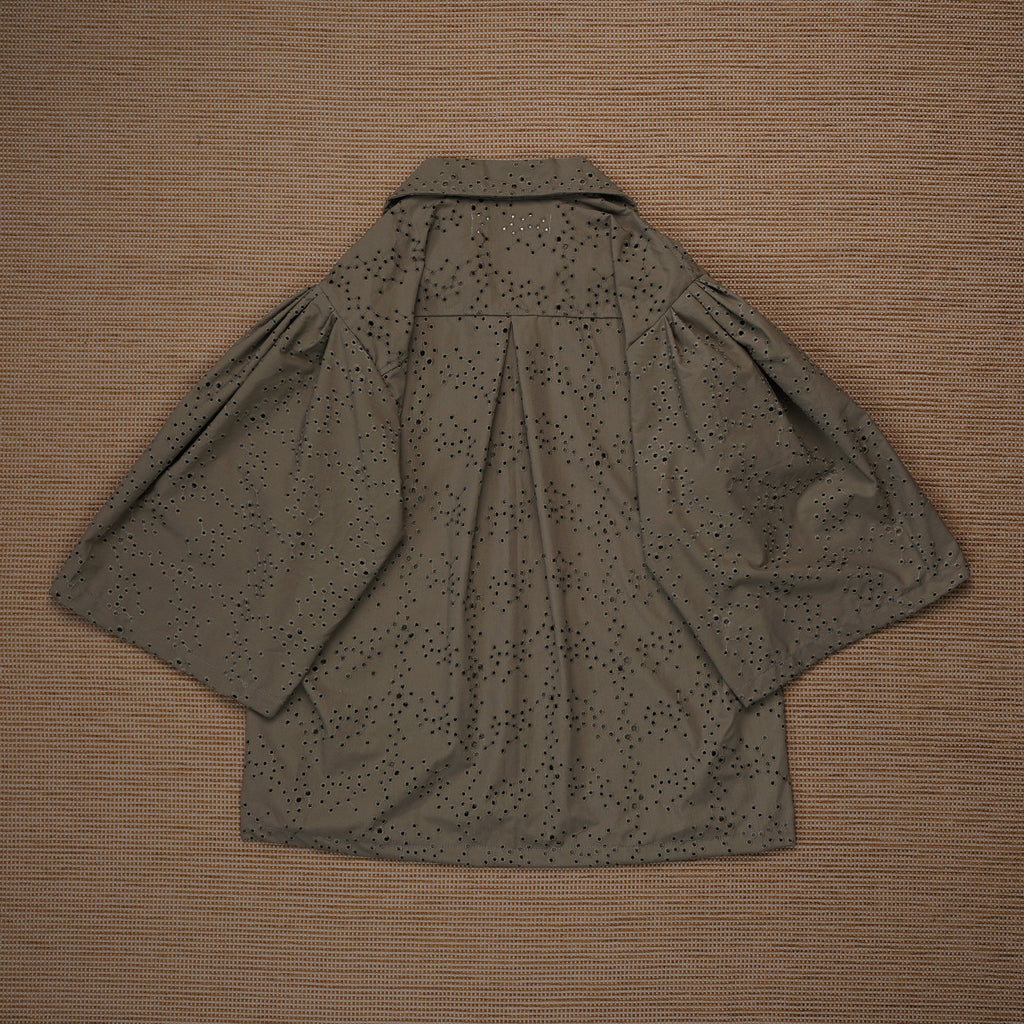 Piyayi Blouse Crux Moss - MATA CLOTHiER