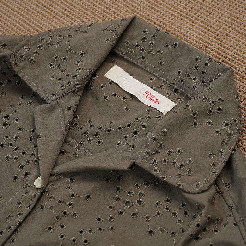 Piyayi Blouse Crux Moss - MATA CLOTHiER