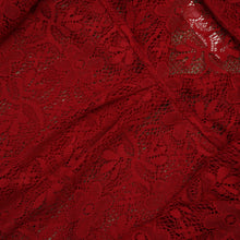 Load image into Gallery viewer, Piyayi Blouse Floral Lace Ruby - MATA CLOTHiER
