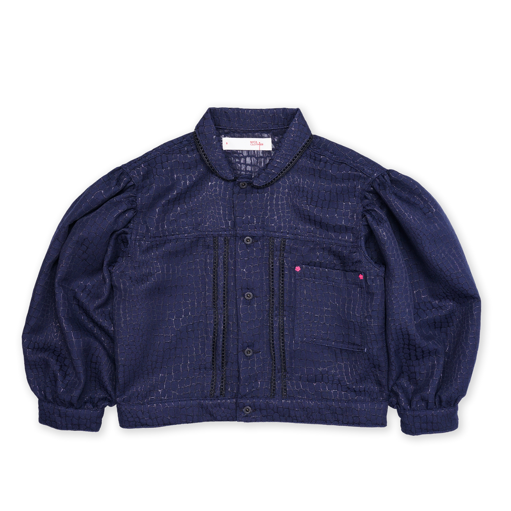 Spekta Jacket Giraffe Midnight Blue - MATA CLOTHiER