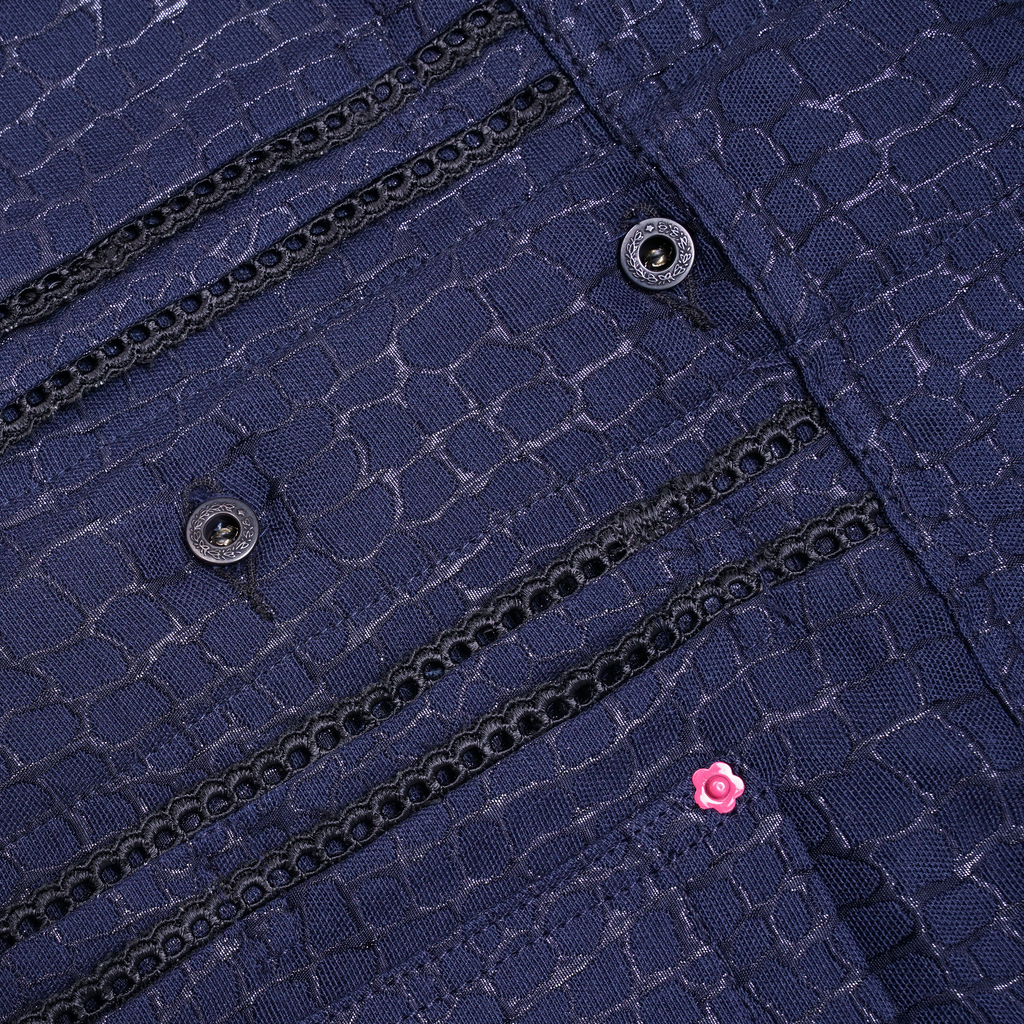 Spekta Jacket Giraffe Midnight Blue - MATA CLOTHiER