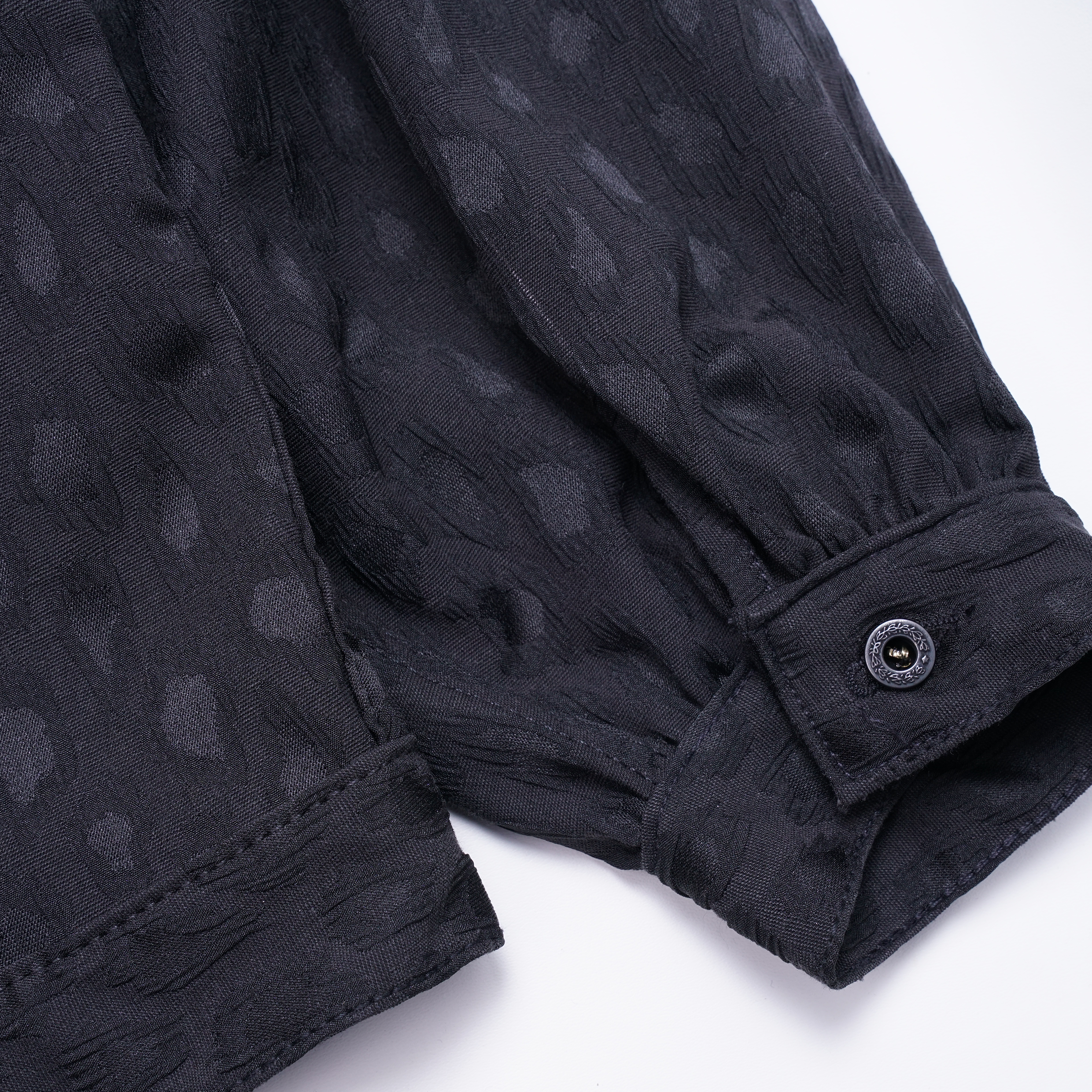 Emiria Jacket Leopard Black Small Collar - MATA CLOTHiER
