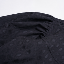 Load image into Gallery viewer, Emiria Jacket Leopard Black Small Collar - MATA CLOTHiER
